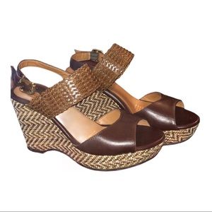 Tan/brown colored platforms (wore once)